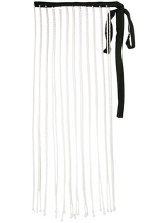 Christopher Kane юбка с бахромой из жемчуга