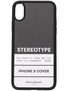 Maison Margiela чехол для iPhone X с принтом Stereotype
