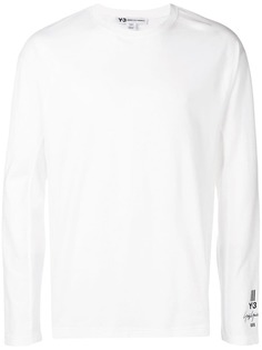 Y-3 футболка с длинными рукавами