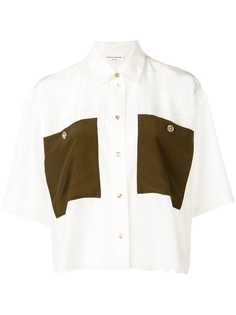 Sonia Rykiel рубашка с контрастным карманом