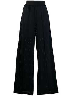Amen сетчатые брюки палаццо с завышенной талией