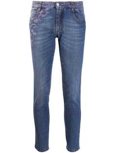 Ermanno Scervino джинсы скинни с вышивкой