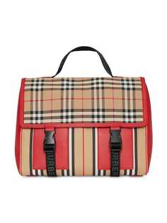 Burberry Kids рюкзак в клетку Vintage Check и полоску Icon Stripe