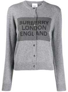 Burberry кардиган с логотипом