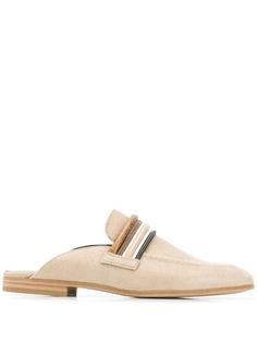 Brunello Cucinelli мюли с полосками