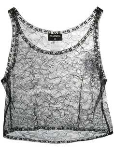 Chanel Vintage 2000s lace cropped top