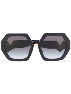 Valentino Eyewear массивные солнцезащитные очки