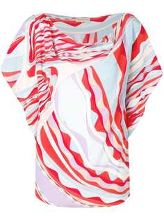 Emilio Pucci топ Burle с принтом и драпировкой