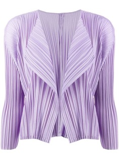 Pleats Please By Issey Miyake жакет с мелкой плиссировкой