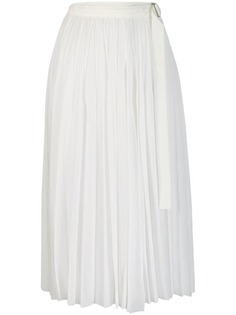 Sacai плиссированная юбка миди