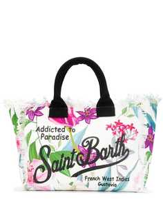 Mc2 Saint Barth сумка-тоут с логотипом и цветочным узором