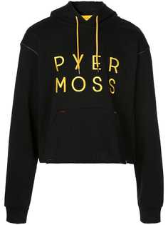 Pyer Moss худи с вышитым логотипом