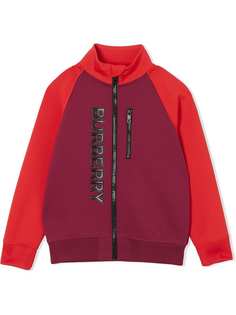 Burberry Kids спортивный топ из джерси с логотипом