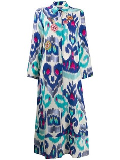 Anjuna long printed shirt dress