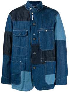 Engineered Garments джинсовая куртка в технике пэчворк