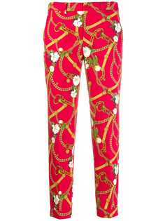 Liu Jo укороченные брюки чинос с цветочным принтом