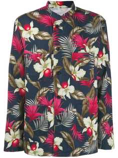 Engineered Garments куртка с цветочным гавайским принтом