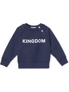 Burberry Kids толстовка с надписью Kingdom