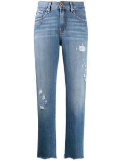 Dont Cry прямые джинсы с эффектом потертости
