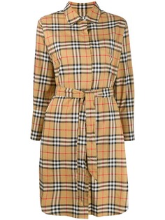 Burberry платье-рубашка в клетку Vintage Сheck