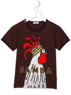 Dolce & Gabbana Kids футболка с принтом петуха