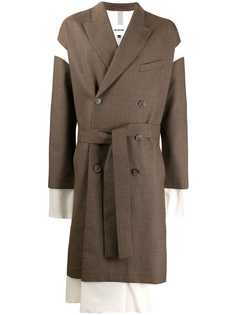 Hed Mayner многослойное двубортное пальто