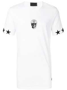 Philipp Plein футболка с вышитым черепом