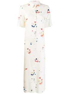 Chinti & Parker платье-рубашка с принтом