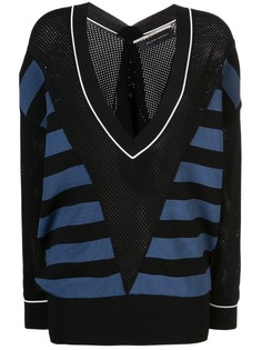 Roland Mouret свитер с сетчатой вставкой
