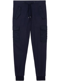 Burberry зауженные брюки карго