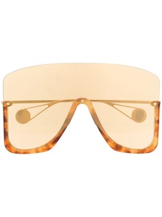 Gucci Eyewear солнцезащитные очки-авиаторы в массивной оправе