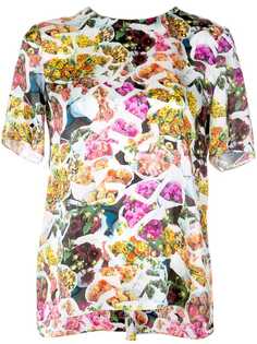 Adam Lippes шифоновая футболка с цветочным узором
