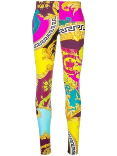 Versace легинсы с принтом