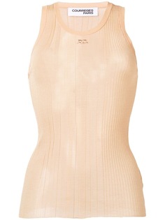 Courrèges трикотажный топ без рукавов