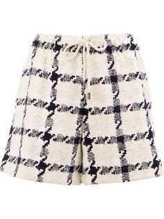 Monse твидовые шорты в клетку