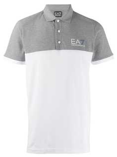 Ea7 Emporio Armani рубашка-поло в двух тонах