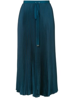 Tibi плиссированная твиловая юбка