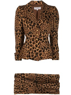 Yves Saint Laurent Vintage жакет 1980-х годов с леопардовым принтом