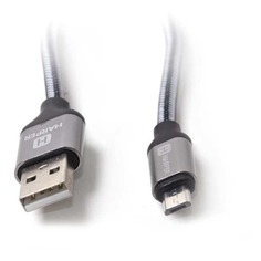 Кабель HARPER micro USB B (m), USB A(m), 1.0м, серебристый [brch-310]