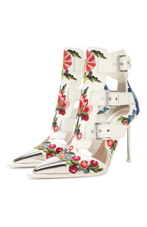 Кожаные ботильоны Alexander McQueen