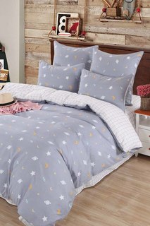 Сатурн серый КПБ сатин Евро 4н Sofi De Marko