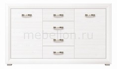 Комод Мальта Мальта B136-KOM2D4S Black Red White