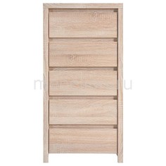 Комод Каспиан КОМ 5S Black Red White