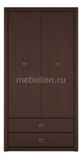 Шкаф платяной Коен REG2D2S Black Red White