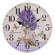 Настенные часы (34 см) Лаванда 799-138