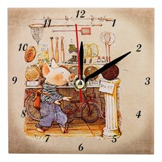 Настольные часы (10x10 см) Свинки 354-1641