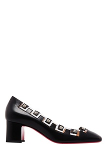 Кожаные туфли с декором Patch Pump 55 Christian Louboutin