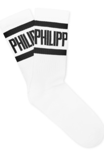 Белые носки с логотипом Philipp Plein
