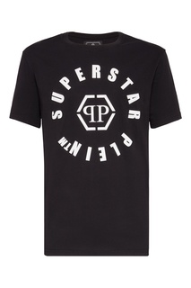Черная футболка с символом бренда Philipp Plein