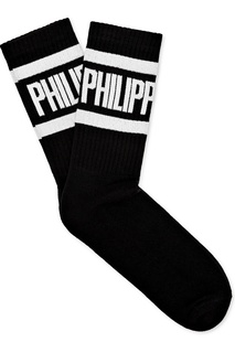 Черные носки с логотипом Philipp Plein
